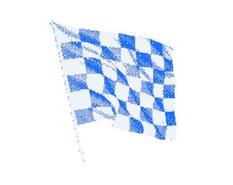 Checkered finish-line flag